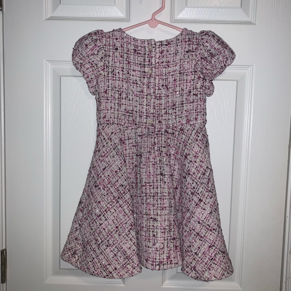 Janie and Jack Purple/Pink Shimmer Dress - Picture 9 of 12